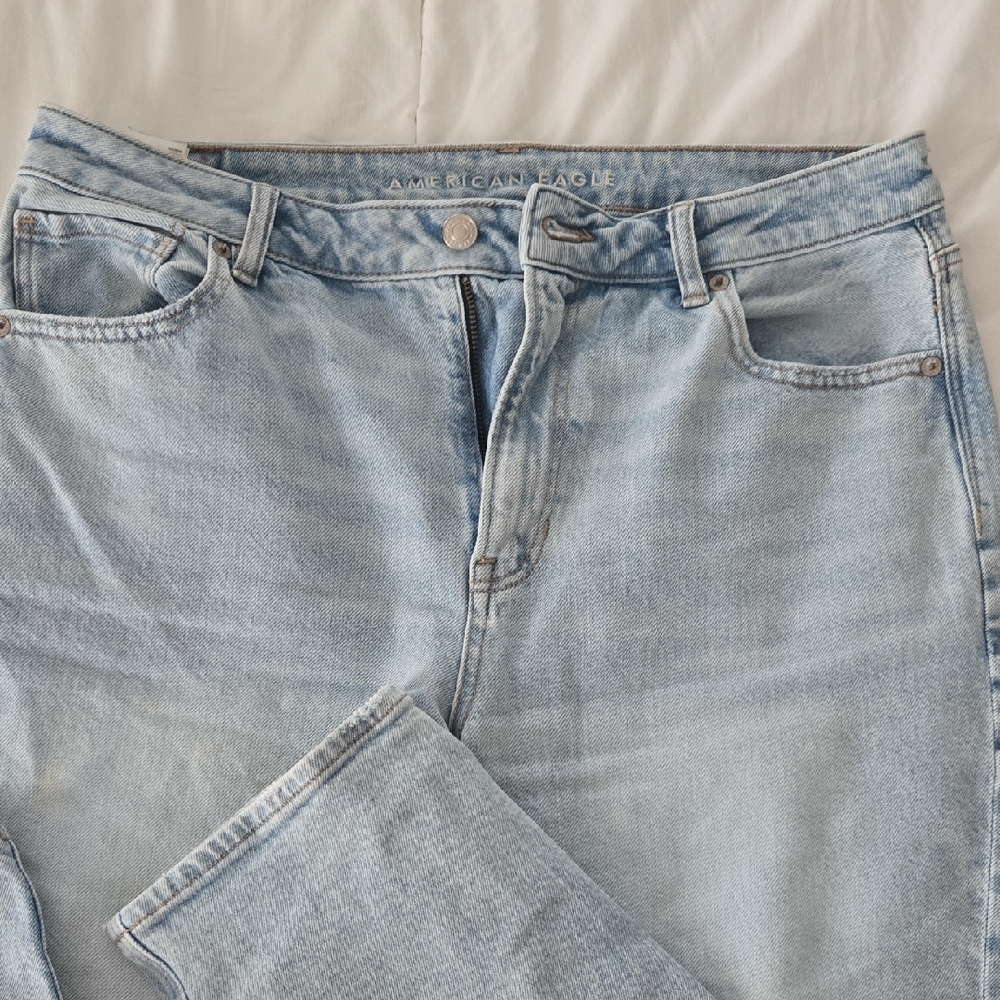 American Eagle Outfitters Blue Straight Leg Jeans Casual Comfort